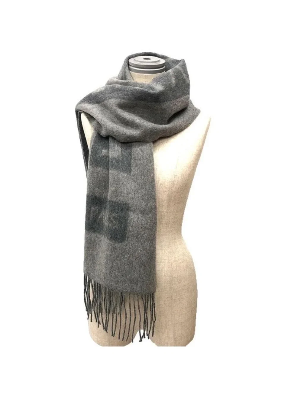 Louis Vuitton Cashmere Scarf Gray